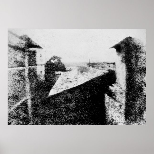 Póster Vista desde la ventana de Le Gras 1826 (Frente)