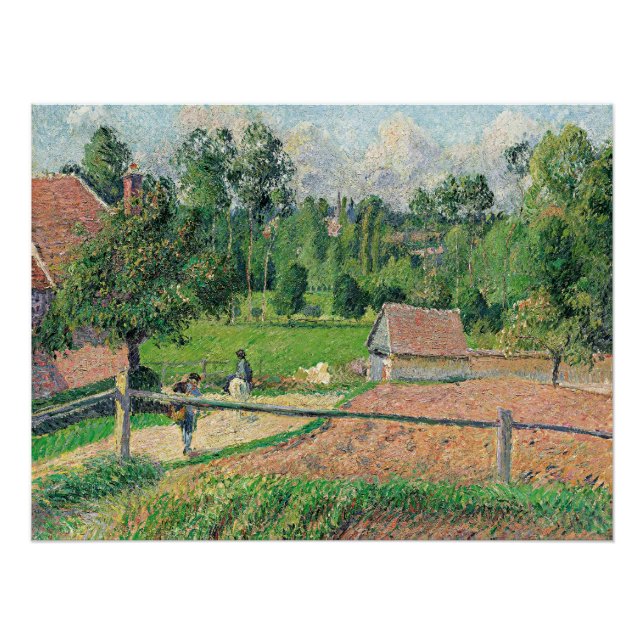 Póster Vista desde la ventana del artista Camille Pissarr (Anverso)