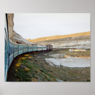 Póster Vista desde la ventana del tren