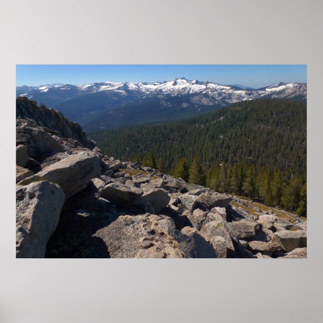 Póster Vista desde Mitchell Peak en el Parque Nacional Se (Frente)