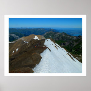 Póster Vista desde Schilthorn, Suiza
