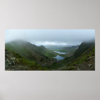 Póster Vista desde Snowdon - Panorama