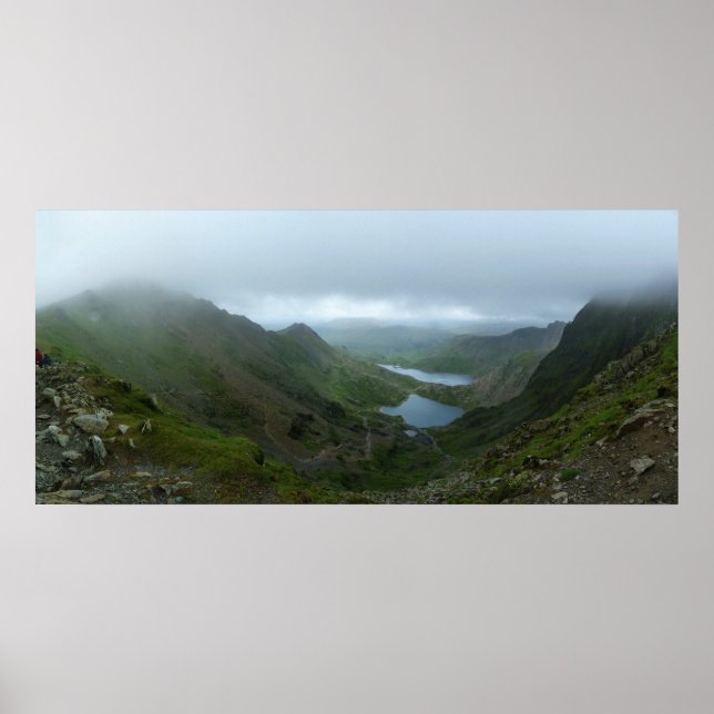 Póster Vista desde Snowdon - Panorama (Frente)