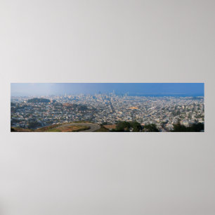 Póster Vista desde Twin Peaks San Francisco