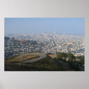 Póster Vista desde Twin Peaks San Francisco