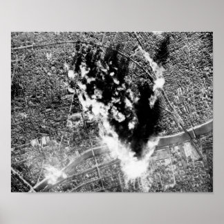 Póster Vista Desde Un B-17 En Una Carrera De Bombardeo - 
