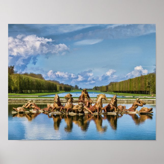 Póster Vista Desde Versalles, Francia, Imprimir (Frente)