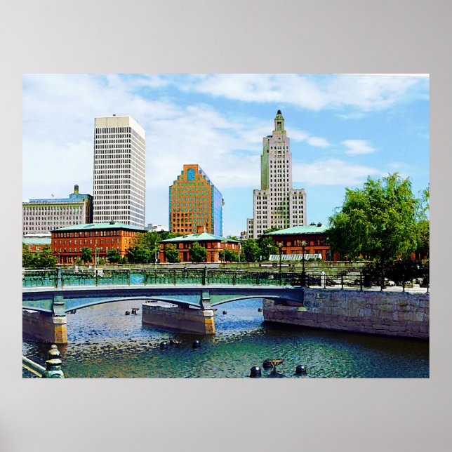 Póster Vista desde Waterplace Park (Frente)