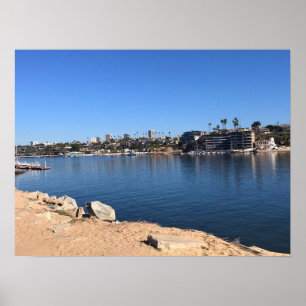 Póster Vista desde Wedge, Newport Beach, California