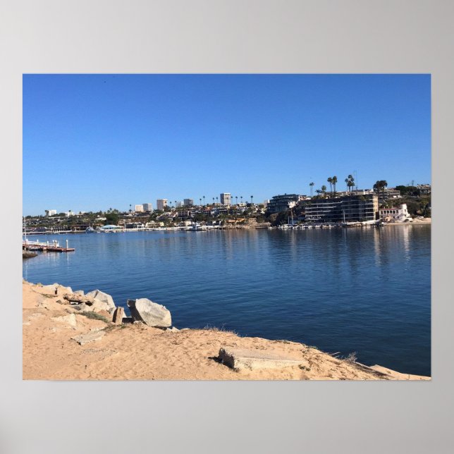 Póster Vista desde Wedge, Newport Beach, California (Frente)