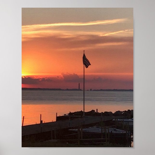 Póster Vista desde West Bay, fotografía de Kelleys Island (Frente)