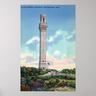 Póster Vista diurna del monumento del peregrino