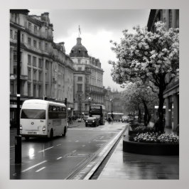 Póster Vista elegante de la calle