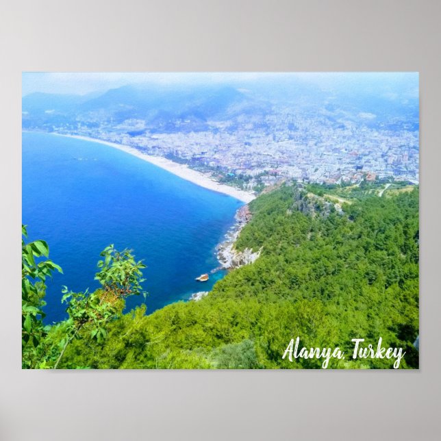 Póster Vista en Alanya, Turquía (Frente)