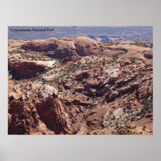 Póster Vista en el Parque Nacional Canyonlands