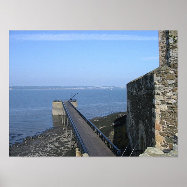 Póster Vista en Forth desde Blackness Castle, Escocia (Frente)