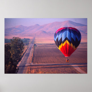 Póster Vista en globo al amanecer