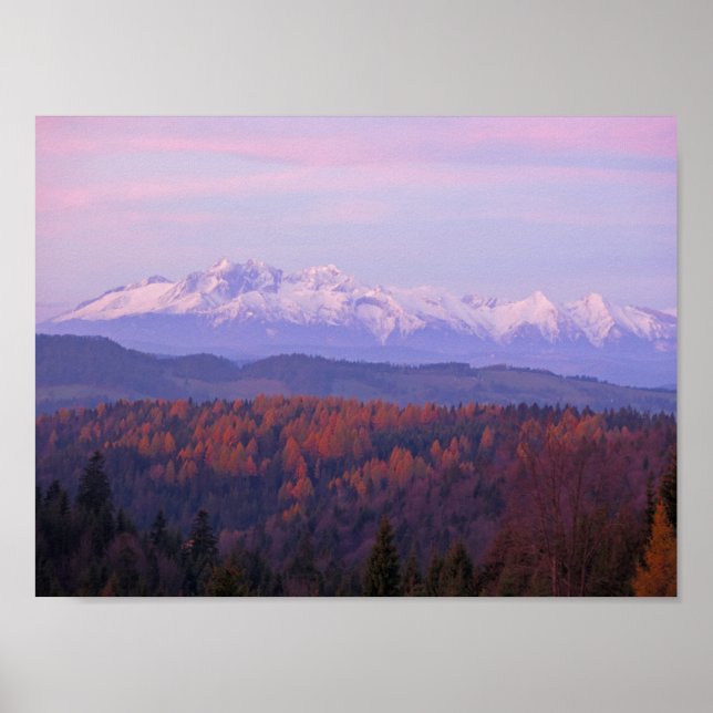 Póster Vista en Tatras de Beskid Sądecki (Frente)