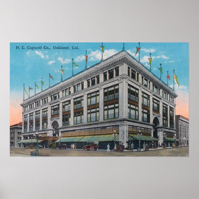 Póster Vista exterior de H. C. Capwell Co. Bldg (Frente)