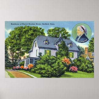 Póster Vista exterior de Harriet Beecher Stowe