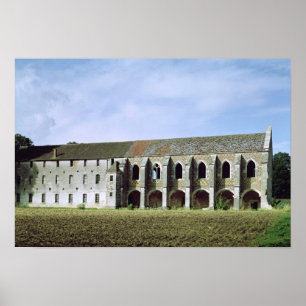 Póster Vista exterior de la abadía cisterciense