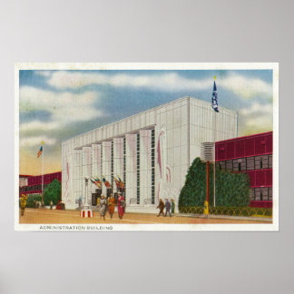 Póster Vista exterior de la Administración Bldg