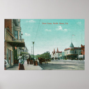 Póster Vista exterior de la antigua casa Personalizado