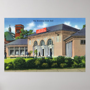 Póster Vista exterior de la bebida Pasillo de Broadway