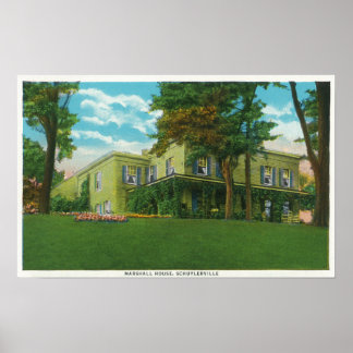 Póster Vista exterior de la Casa Marshall