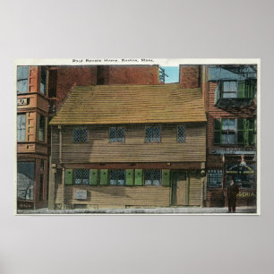 Póster Vista exterior de la casa Paul Revere # 3