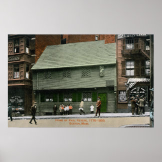 Póster Vista exterior de la casa Paul Revere # 4