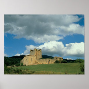 Póster Vista exterior de la fortaleza, construida 1038-43
