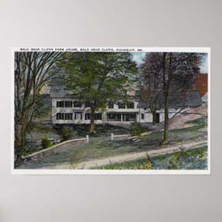 Póster Vista exterior de la granja de acantilados de cabe