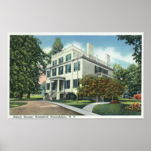 Póster Vista exterior de la granja histórica de Granger