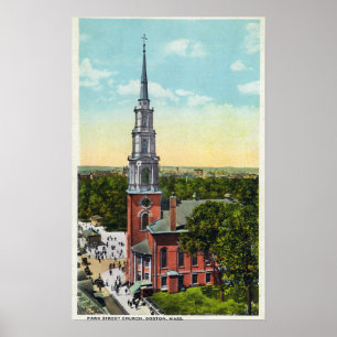 Póster Vista exterior de la iglesia de Park Street
