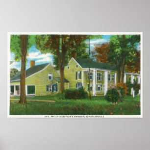 Póster Vista exterior de la mansión del General Philip Sc