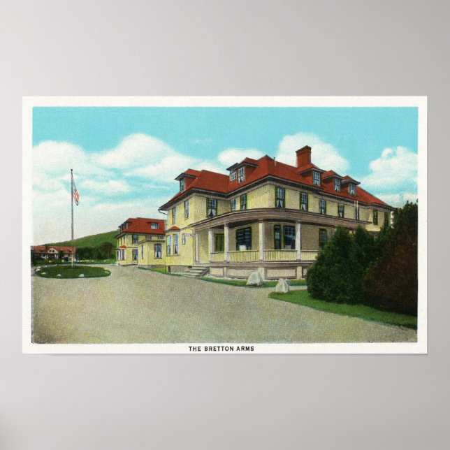 Póster Vista exterior de las armas de Bretton Woods (Frente)