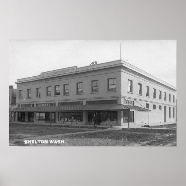 Póster Vista exterior de los lumbermens Bldg (Frente)