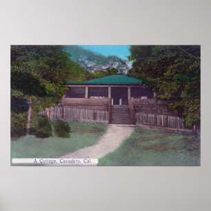 Póster Vista exterior de una cabañaCazadero, CA