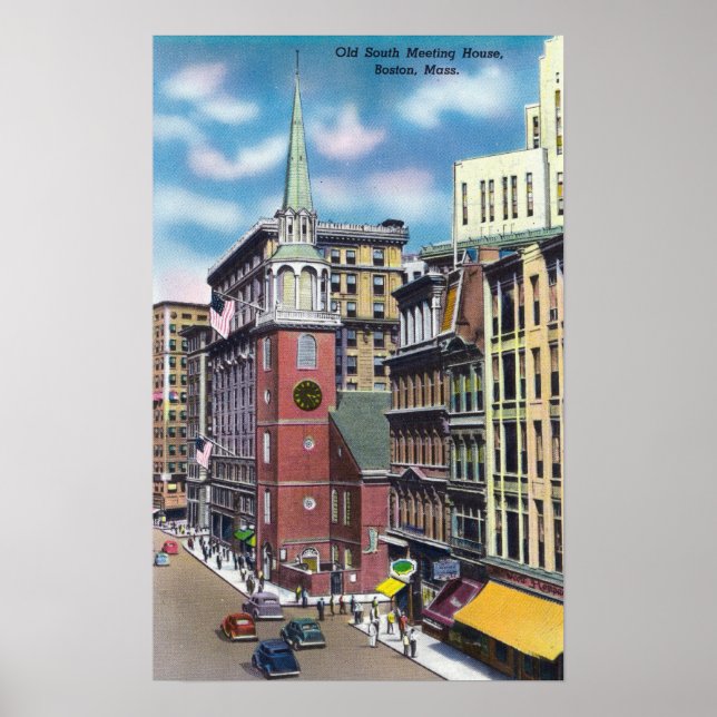 Póster Vista exterior del antiguo Salón de Encuentros Sur (Frente)