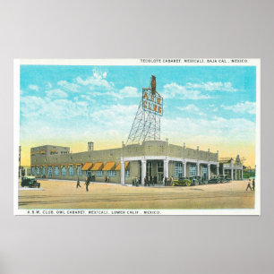 Póster Vista exterior del cabaret de Tecolote
