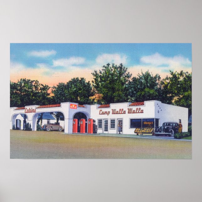 Póster Vista exterior del Camp Walla Walla (Frente)