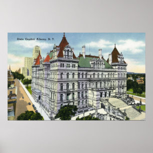 Póster Vista exterior del edificio del capitolio del