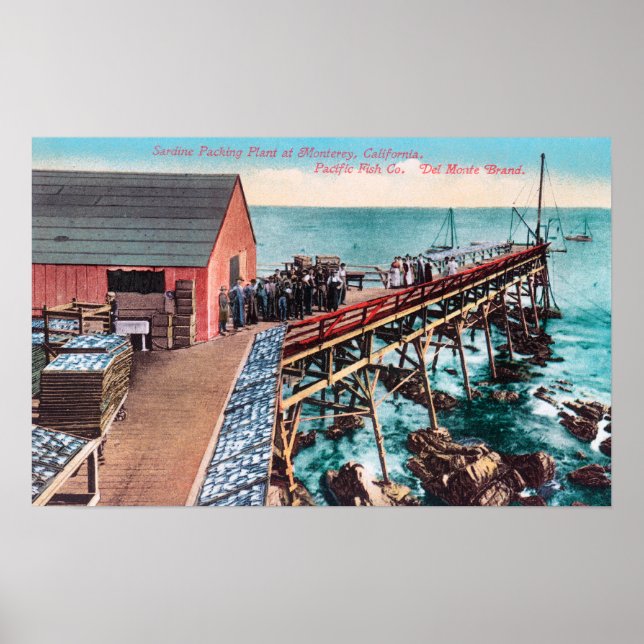 Póster Vista exterior del embalse de Del Monte Sardine (Frente)