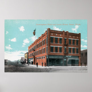 Póster Vista exterior del Hotel Cunningham en Lewis St