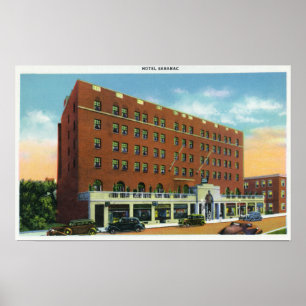 Póster Vista exterior del hotel Saranac