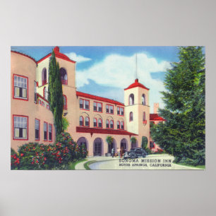 Póster Vista exterior del hotel Sonoma Mission