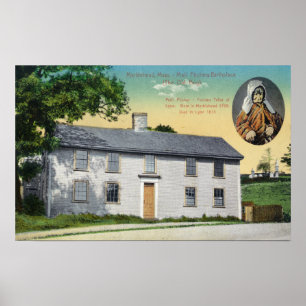 Póster Vista exterior del lugar de nacimiento de Moll Pit