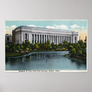 Póster Vista exterior del museo de Bellos Artes de