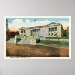 Póster Vista exterior del Palacio de Justicia